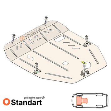 Захист двигуна і КПП для Buick LaCrosse 3 2016- KOLCHUGA Standart 1.1090.00 фото