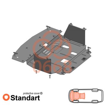 Захист двигуна, КПП і радіатора для Hyundai I-30 2016-2017 KOLCHUGA Standart 1.0668.00 фото