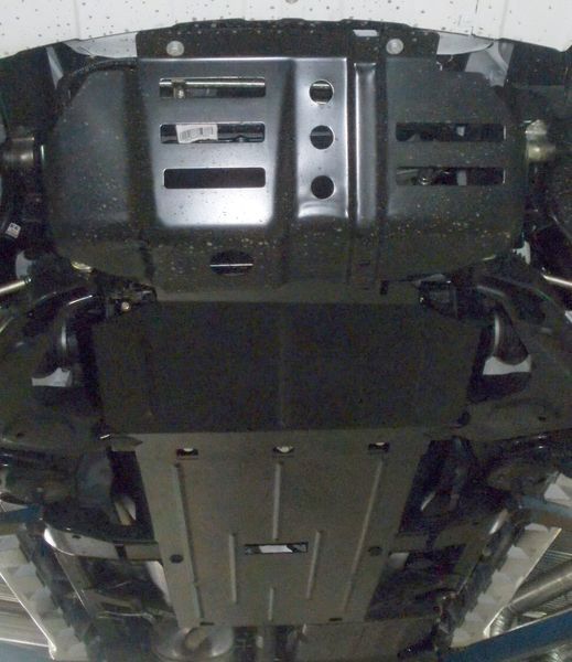 Захист двигуна, КПП, радіатора, роздатки і редуктора для Great Wall Wingle6 2014-2021 KOLCHUGA ZiPoFlex 2.0671.00 фото ##SPECS## Об'єм двигуна: V-2,0D | Примітка: МКПП