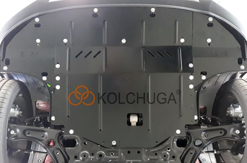 Защита двигателя, КПП и радиатора для Kia XCeed 2019- KOLCHUGA ZiPoFlex 2.1019.00 фото ##SPECS## Объем двигателя: V-1,4T-Gdi;1,0T | Примечание: