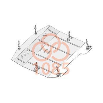 фото Защита двигателя и КПП для Chevrolet Equinox 2017- KOLCHUGA WhiteCover 4.1085.00 ##SPECS## Объем двигателя: V-2,0Т | Примечание: АКПП / передний привод / 4х4