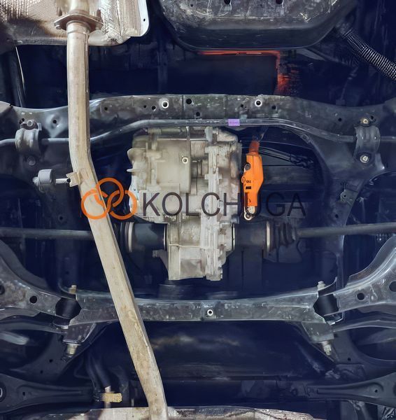 Захист заднього диференціалу для Toyota Grand Highlander 2023- KOLCHUGA Standart 1.1421.00 фото ##SPECS## Об'єм двигуна: V-2,5i HYBRID | Примітка: