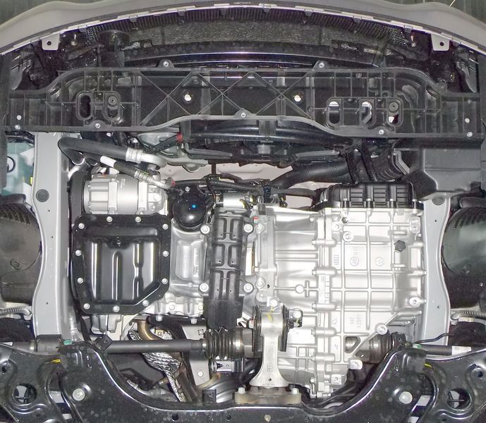 Захист двигуна, КПП і радіатора для Hyundai I-30 2016-2017 KOLCHUGA WhiteCover 4.0668.00 фото ##SPECS## Об'єм двигуна: V-1,6 | Примітка: