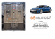 Защита переднего электродвигателя для Porsche Taycan 2019 - KOLCHUGA ALuOX 3.1439.00 фото 6 ##SPECS## Объем двигателя: электромобиль | Примечание: Этаж штатной защиты