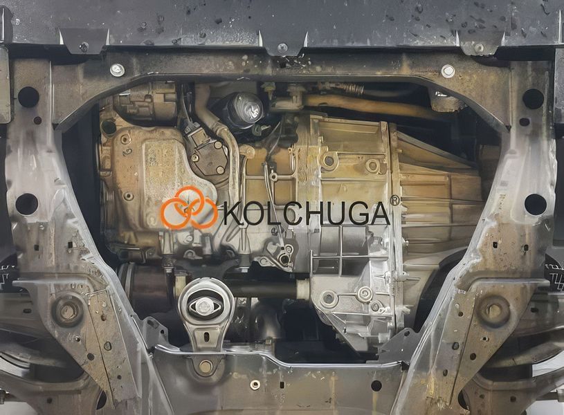 Захист двигуна і КПП для Mercedes-Benz Vito Tourer D W447 2014- KOLCHUGA Standart 1.1125.00 фото ##SPECS## Об'єм двигуна: V-1,6D; 1,7D 110СDI | Примітка: МКПП / передній привід