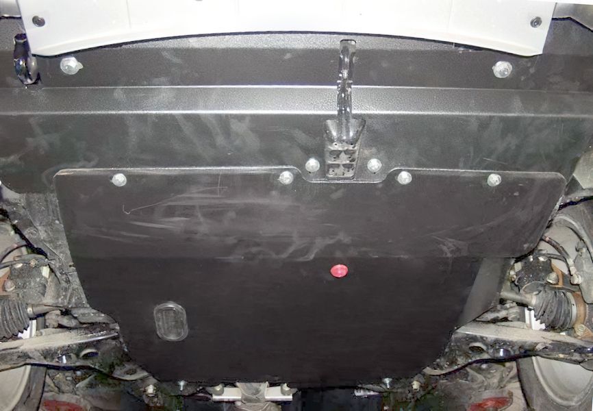 Захист двигуна, КПП і радіатора для Mitsubishi Outlander I 2003-2006 KOLCHUGA WhiteCover 4.0070.00 фото ##SPECS## Об'єм двигуна: V-всі | Примітка: универсальна