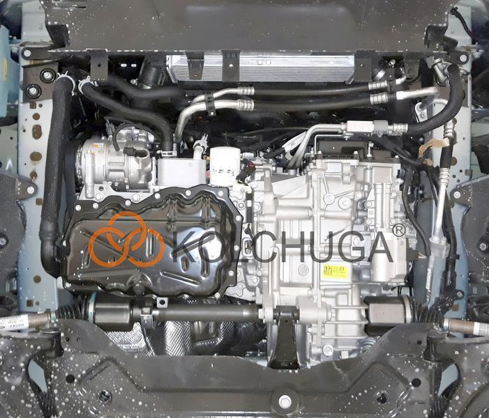 Захист двигуна, КПП і радіатора для Ford Transit Custom I / Tourneo Custom I 2019-2023 KOLCHUGA ZiPoFlex 2.0987.00 фото ##SPECS## Об'єм двигуна: 2.0TDCi ecoblue euro 6,2, 20.05.19 р | Примітка: АКПП / передній привід