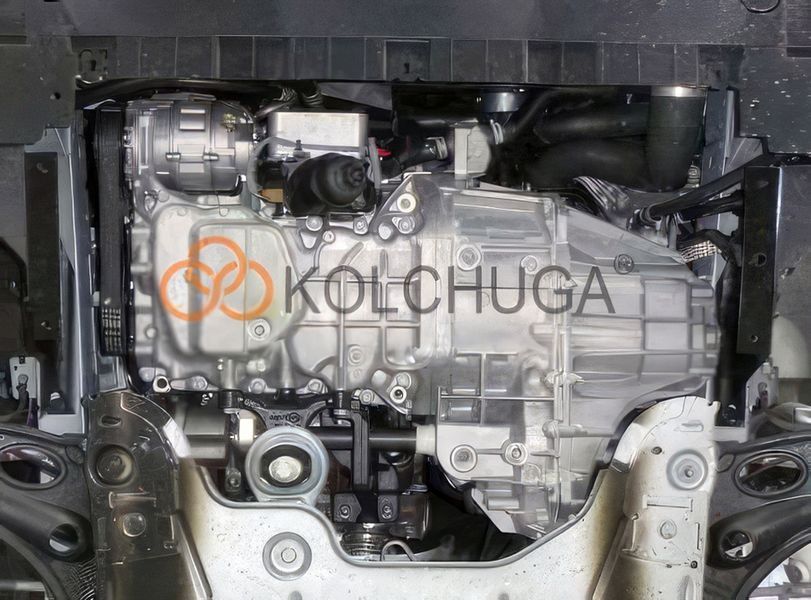 Защита двигателя и КПП для Renault Trafic 2021-2025 KOLCHUGA WhiteCover 4.1356.00 фото ##SPECS## Объем двигателя: V-2,0D | Примечание: