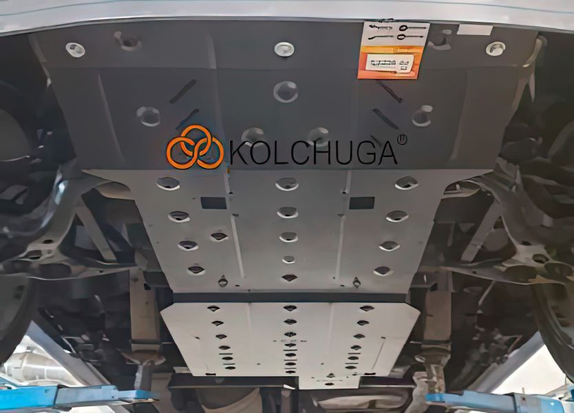 Захист двигуна, КПП і роздатки для Ford Expedition 4 2017- KOLCHUGA Standart 1.1226.00 фото ##SPECS## Об'єм двигуна: V-3.5i | Примітка: АКПП / сталь 2.5 мм