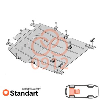 Захист двигуна і КПП для Opel Astra L 2021- KOLCHUGA Standart 1.0912.00 фото