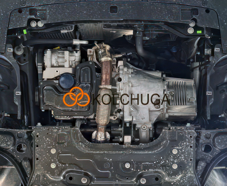 Защита двигателя, КПП и радиатора для Citroen C3 2024- KOLCHUGA ZiPoFlex 2.1523.00 фото ##SPECS## Объем двигателя: V-все | Примечание:
