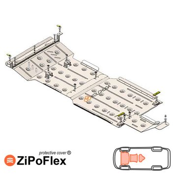 Захист двигуна, КПП і роздатки для Ford Expedition 4 2017- KOLCHUGA ZiPoFlex 2.1226.00 фото
