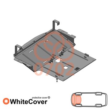 Захист двигуна і радіатора для BMW 5 E60 / E61 2003-2010 KOLCHUGA WhiteCover 4.0702.00 фото