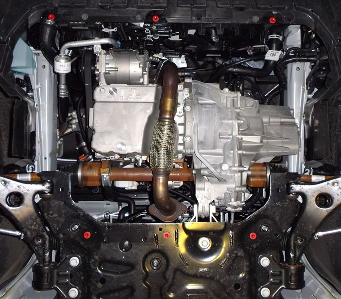 Защита двигателя и КПП для Ford Grand C-Max EcoBoost 2010- KOLCHUGA ALuOX 3.0476.00 фото ##SPECS## Объем двигателя: V-все | Примечание: устанавливается сборка USA/Hybrid