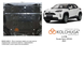 Захист двигуна, КПП і радіатора для Toyota Yaris Cross XP21 2022- KOLCHUGA ZiPoFlex 2.1150.00 фото 6 ##SPECS## Об'єм двигуна: V-1,5і; 1.5i HYBRID | Примітка: