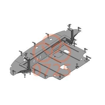 Захист двигуна, КПП і радіатора для Hyundai Creta / IX25 / Cantus 2014-2020 KOLCHUGA WhiteCover 4.0725.00 фото ##SPECS## Об'єм двигуна: V-1.6MPi | Примітка: