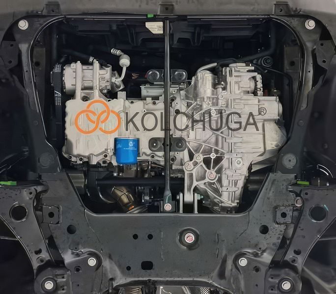 Захист двигуна і КПП для Jetour T2 2023- KOLCHUGA ZiPoFlex 2.1473.00 фото ##SPECS## Об'єм двигуна: V-всі | Примітка: