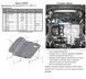 Захист двигуна, КПП і радіатора для Kia Magentis II 2005-2011 KOLCHUGA ZiPoFlex 2.0228.00 фото 8 ##SPECS## Об'єм двигуна: V-всі | Примітка: