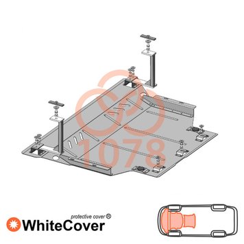 Захист двигуна, КПП і радіатора для Skoda Octavia IV A8 2020- KOLCHUGA WhiteCover 4.1078.00 фото