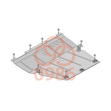 Захист двигуна, КПП і радіатора для Chrysler 200 2014-2016 KOLCHUGA WhiteCover 4.0986.00 фото ##SPECS## Об'єм двигуна: V-2,4i; 3,6i | Примітка: