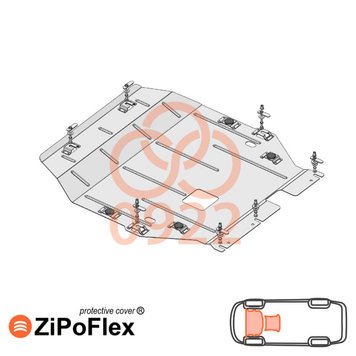 Захист двигуна і КПП для Mitsubishi Outlander III 2012-2020 KOLCHUGA ZiPoFlex 2.0922.00 фото