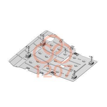 Защита двигателя и КПП для Geely ATLAS PRO 2022- KOLCHUGA WhiteCover 4.1207.00 фото ##SPECS## Объем двигателя: V-1,5Т | Примечание: МКПП/АКПП