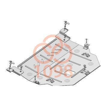 фото Захист двигуна і КПП для Peugeot 2008 2020- KOLCHUGA ZiPoFlex 2.1098.00  ##SPECS## Об'єм двигуна: V-1.5BlueHDi; 1.2PureTech | Примітка: АКПП