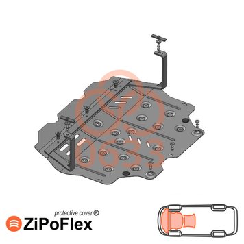 Захист двигуна, КПП і радіатора для Volkswagen Jetta 2011-2018 KOLCHUGA ZiPoFlex 2.0633.00 фото