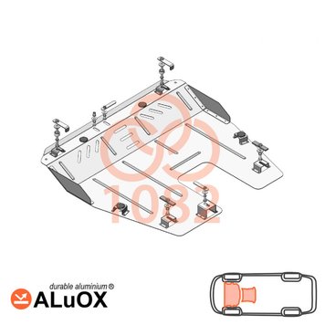 Захист двигуна і КПП для Lincoln MKT 2009-2019 KOLCHUGA ALuOX 3.1082.00 фото