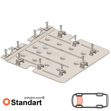 Захист переднього двигуна для Nissan Ariya 2022- KOLCHUGA Standart 1.1244.00 фото