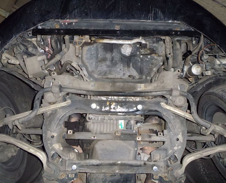 Защита двигателя, КПП и радиатора для Audi A8 D3 2002-2010 KOLCHUGA Standart 1.0123.00 фото ##SPECS## Объем двигателя: 3.2; 3.7; 4.2 | Примечание: