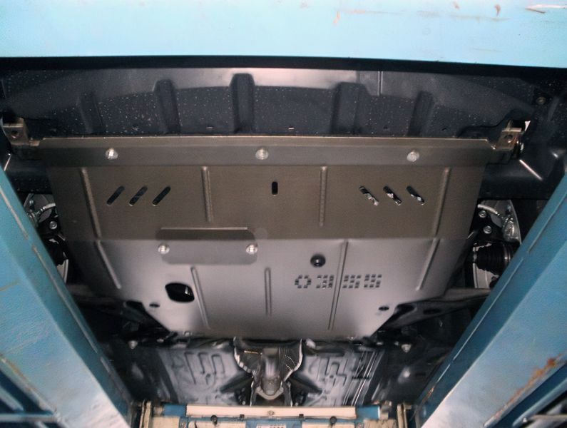 Захист двигуна, КПП і радіатора для Geely Emgrand ЕС7 2011- KOLCHUGA Standart 1.0355.00 фото ##SPECS## Об'єм двигуна: V-всі | Примітка: МКПП / АКПП