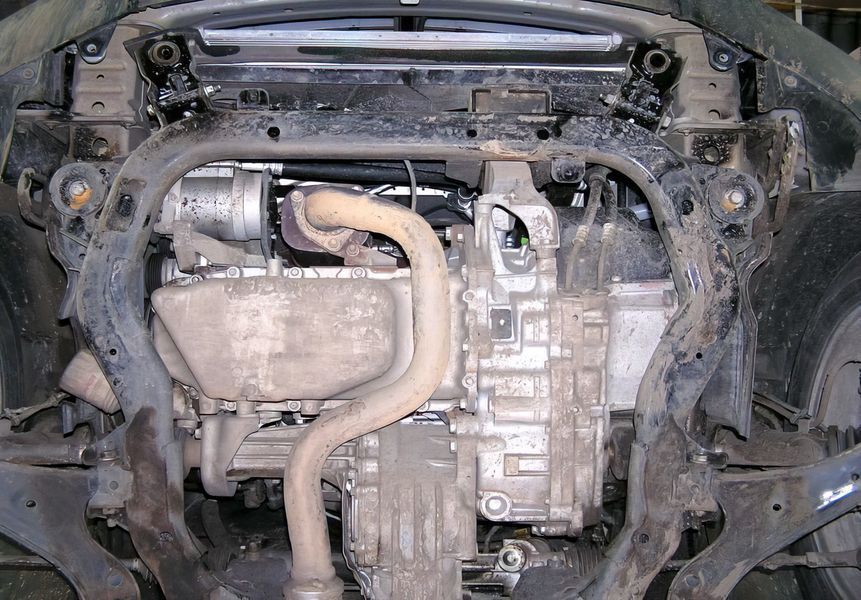 Захист двигуна і КПП для Chevrolet Captiva 2006-2011 KOLCHUGA Standart 1.0209.00 фото ##SPECS## Об'єм двигуна: V-2,4 | Примітка: